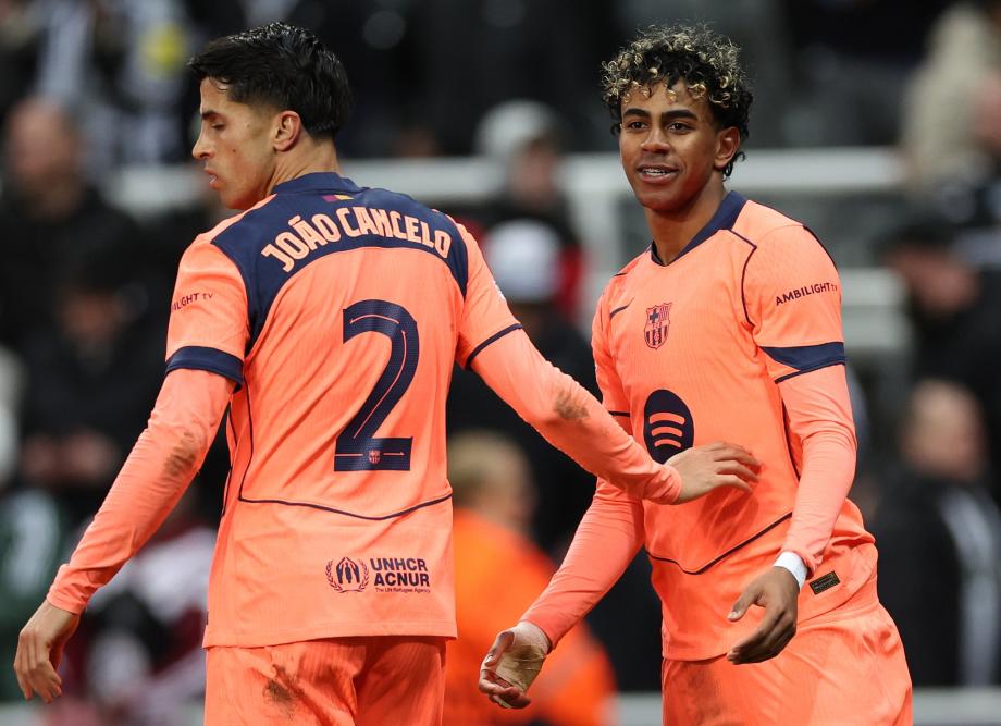 [图]欧冠-亚马尔点射读秒绝平 巴萨1-1纽卡斯尔